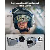 Retro Motorhelm Z302 met Vizier - 35% Korting!