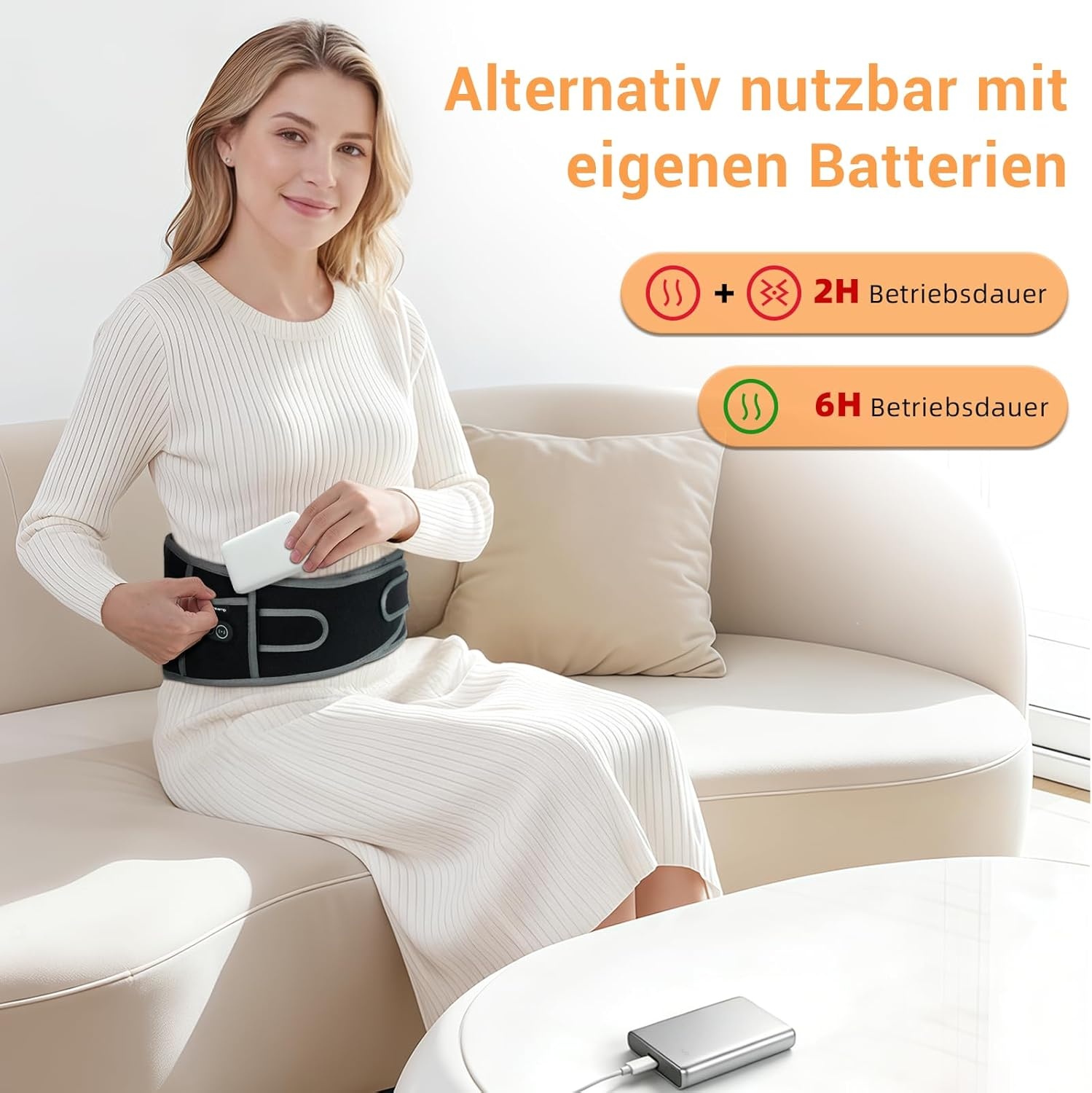 Draagbare Warmtegordel met Trillingsmassage - 35% Korting!