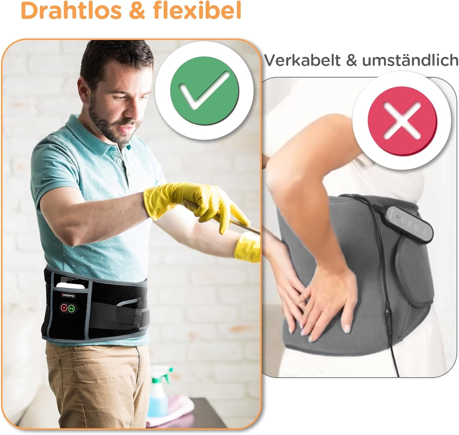 Draagbare Warmtegordel met Trillingsmassage - 35% Korting!