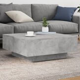 Betongrijze Salontafel van Spaanplaat | 80x80x31 cm (54% Korting)