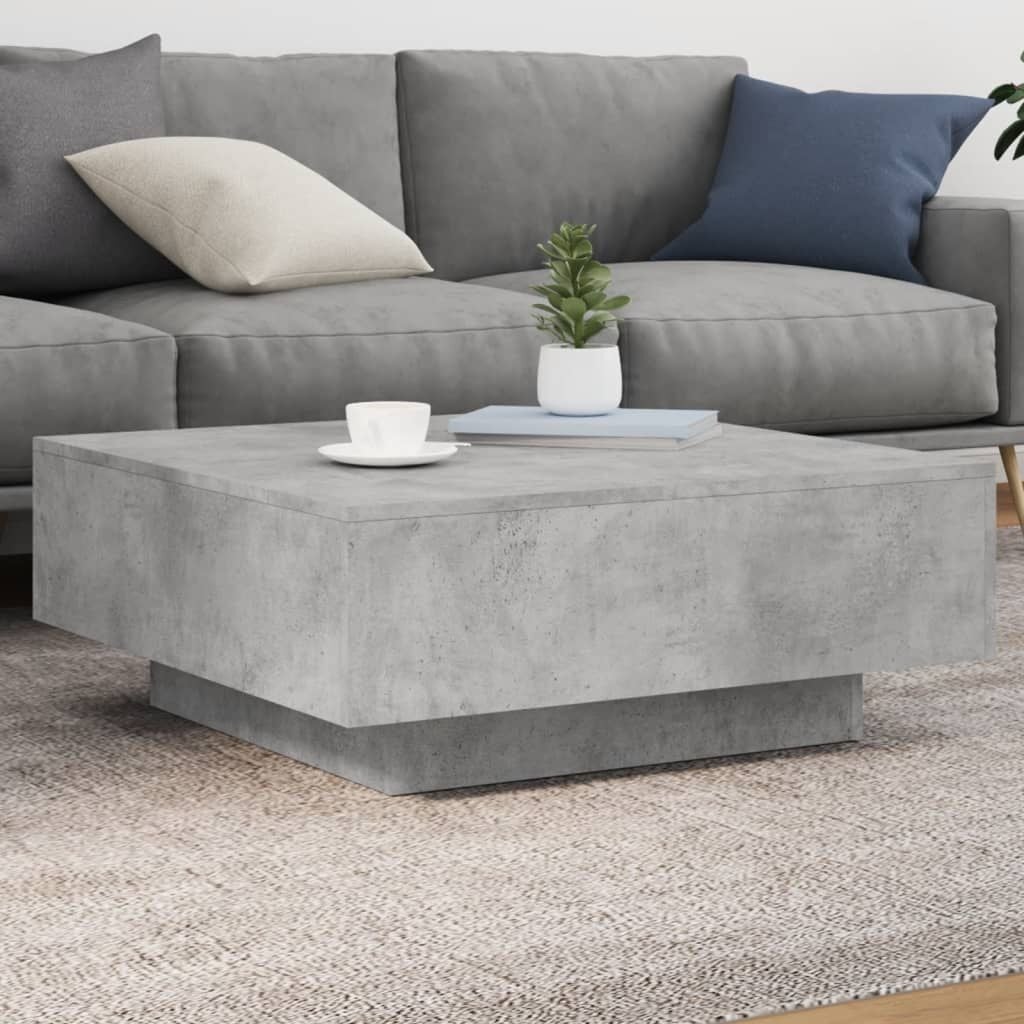 Betongrijze Salontafel van Spaanplaat | 80x80x31 cm (54% Korting)