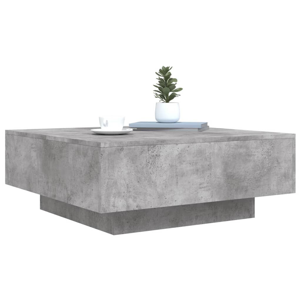 Betongrijze Salontafel van Spaanplaat | 80x80x31 cm (54% Korting)