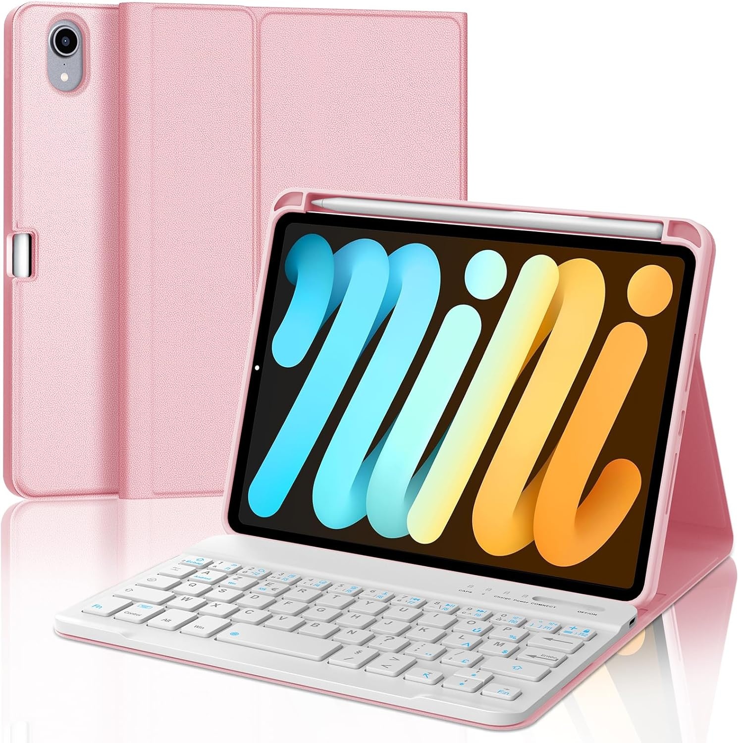 iPad Mini 7 (2024) Toetsenbordhoes Zwart AZERTY - 75% Korting