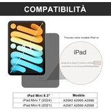 iPad Mini 7 (2024) Toetsenbordhoes Zwart AZERTY - 75% Korting