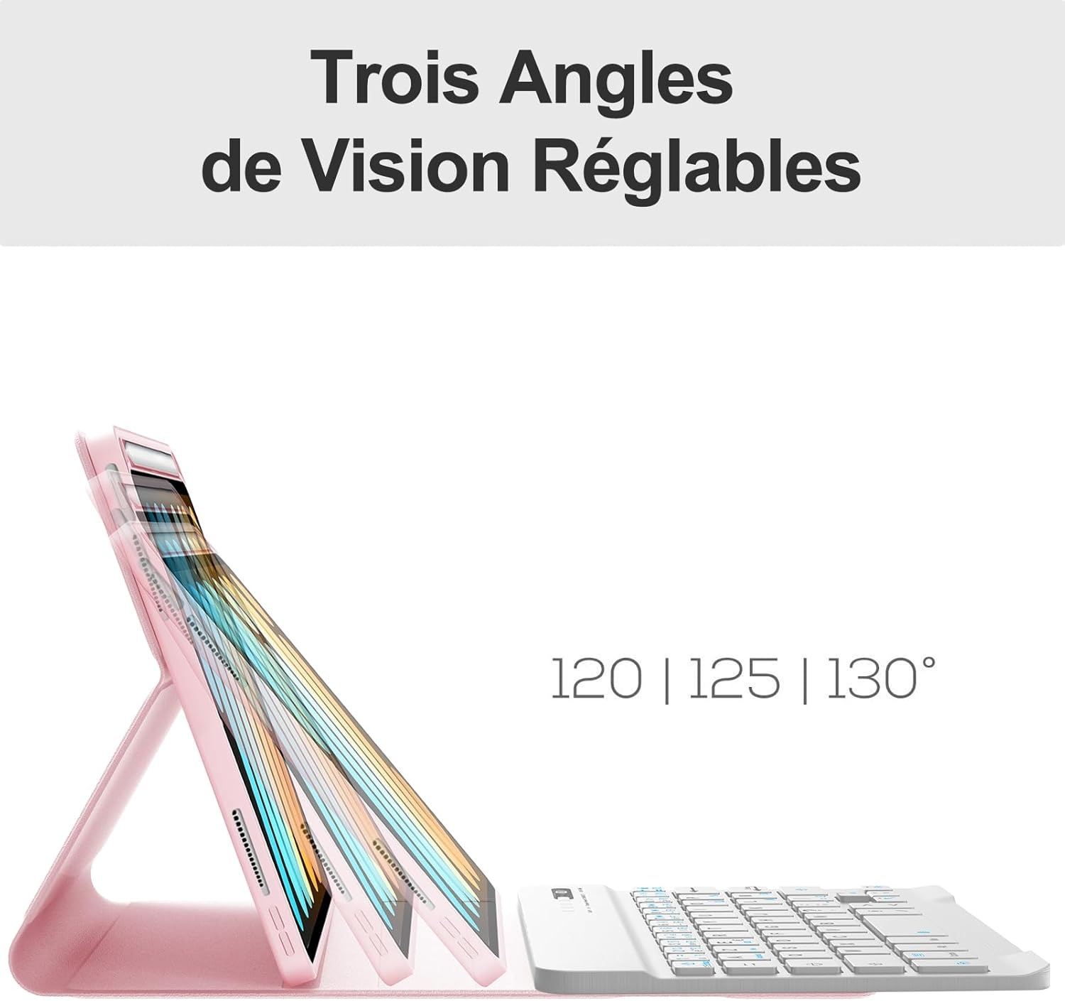 iPad Mini 7 (2024) Toetsenbordhoes Zwart AZERTY - 75% Korting