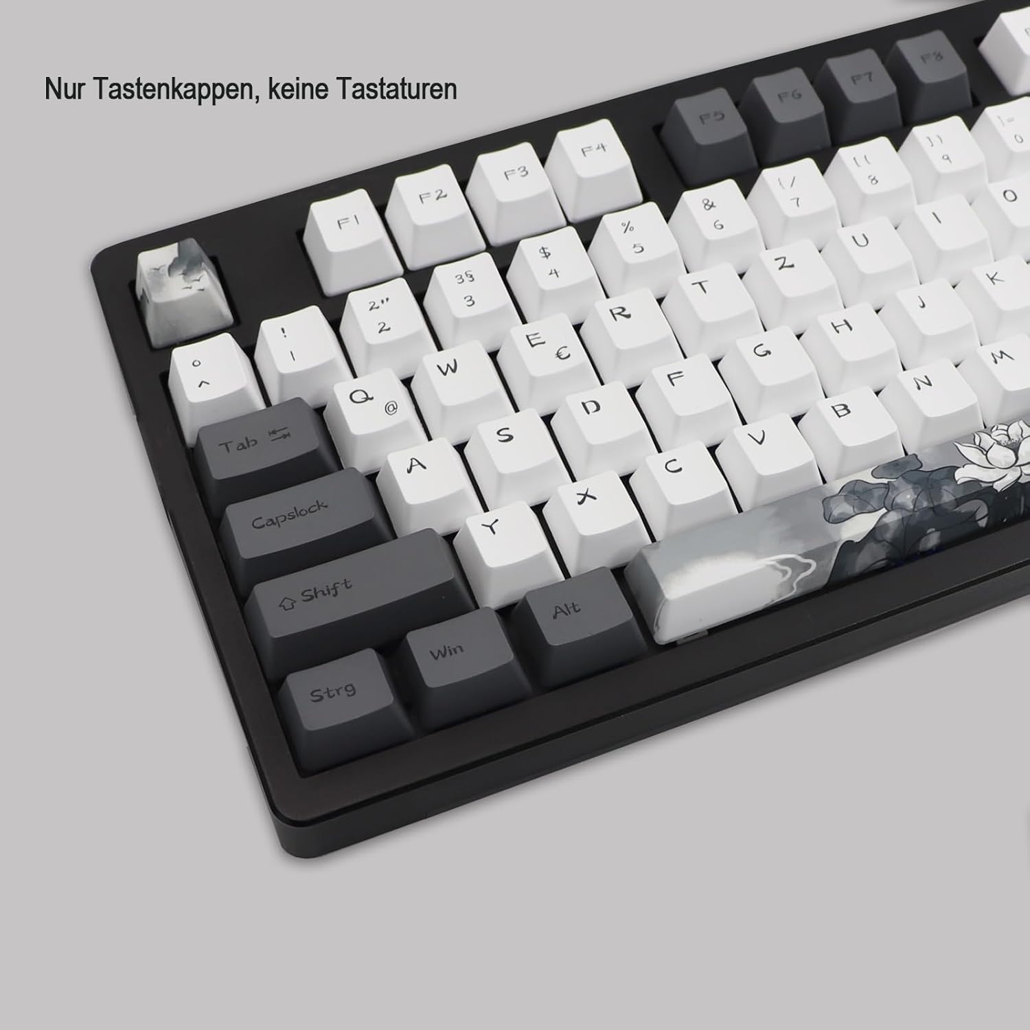 140 Keycaps Duits PBT OEM Inkt Lotus Design (34% Korting)
