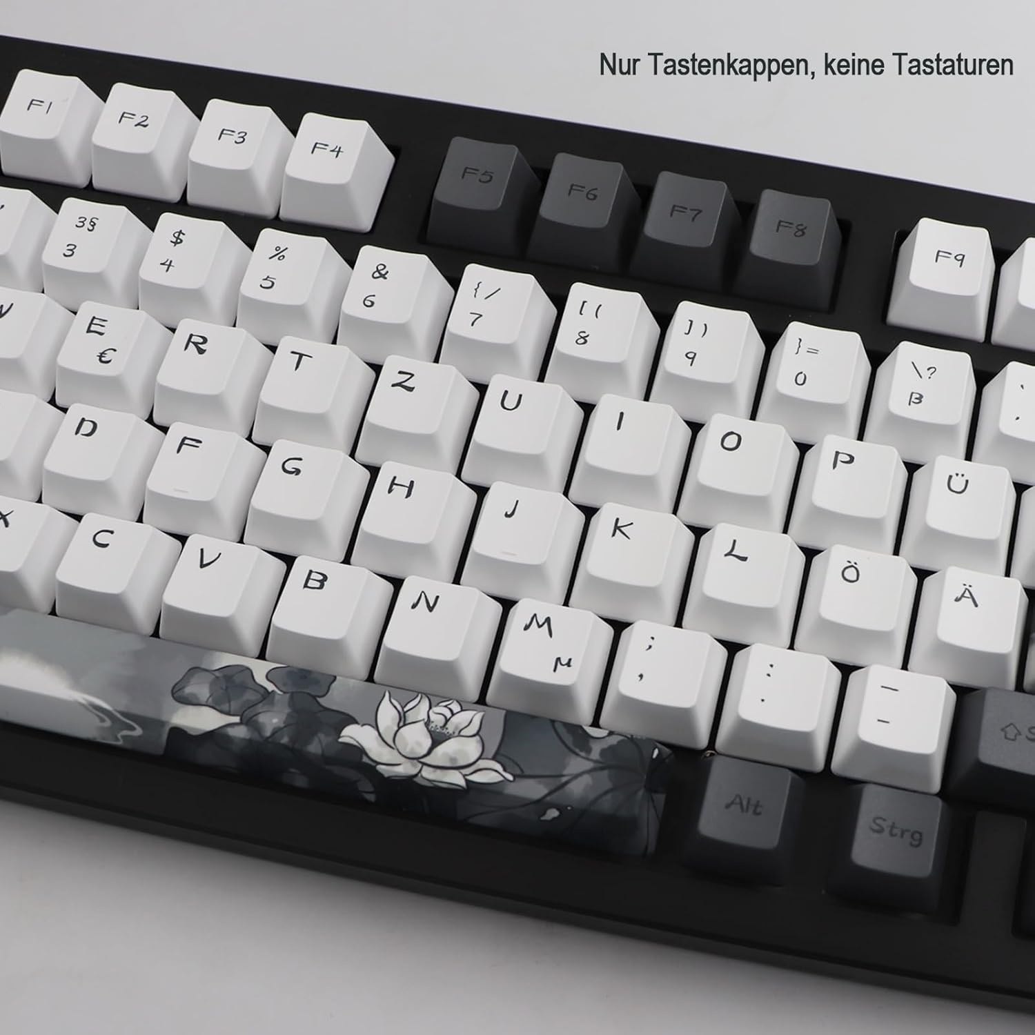 140 Keycaps Duits PBT OEM Inkt Lotus Design (34% Korting)