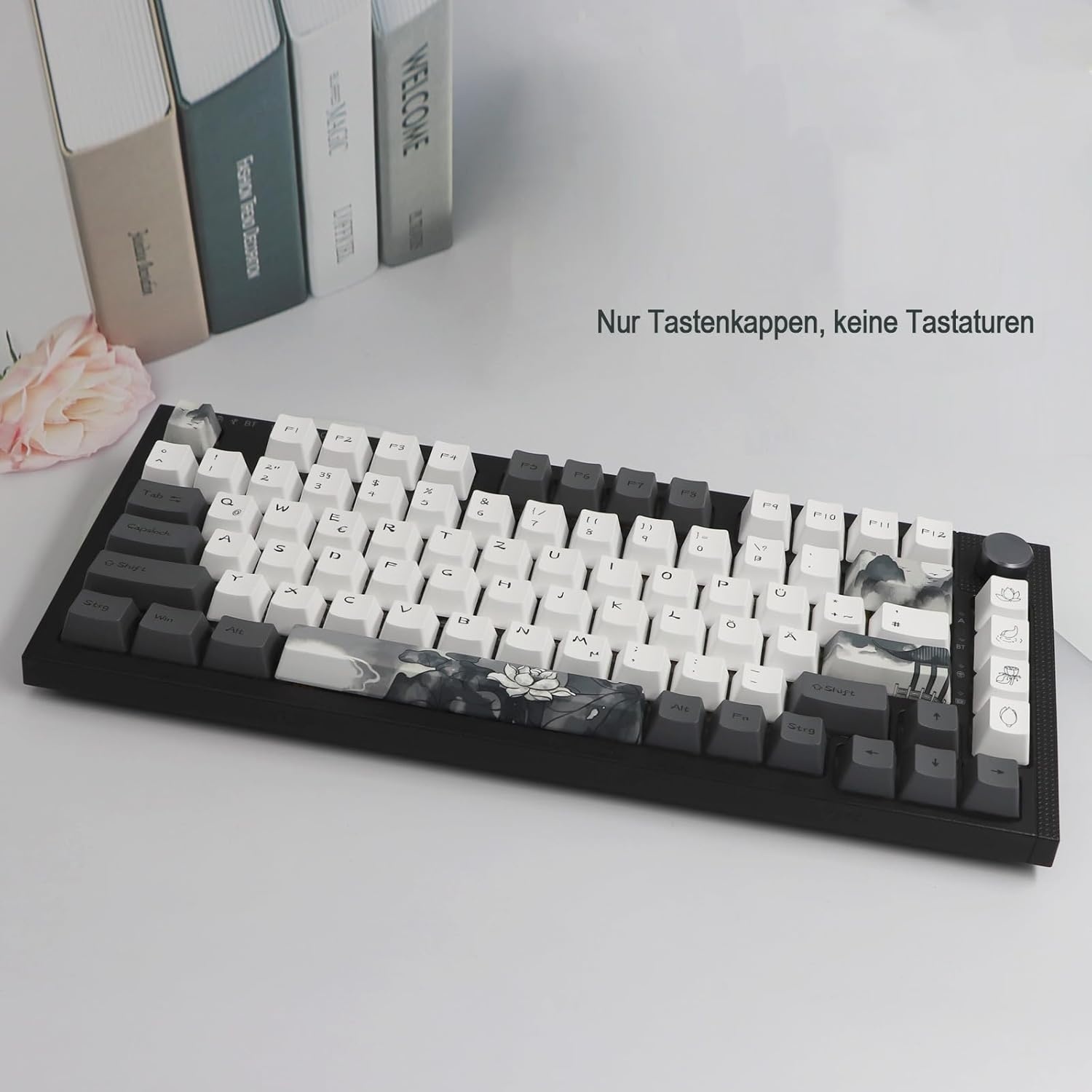 140 Keycaps Duits PBT OEM Inkt Lotus Design (34% Korting)