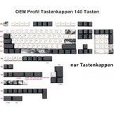 140 Keycaps Duits PBT OEM Inkt Lotus Design (34% Korting)