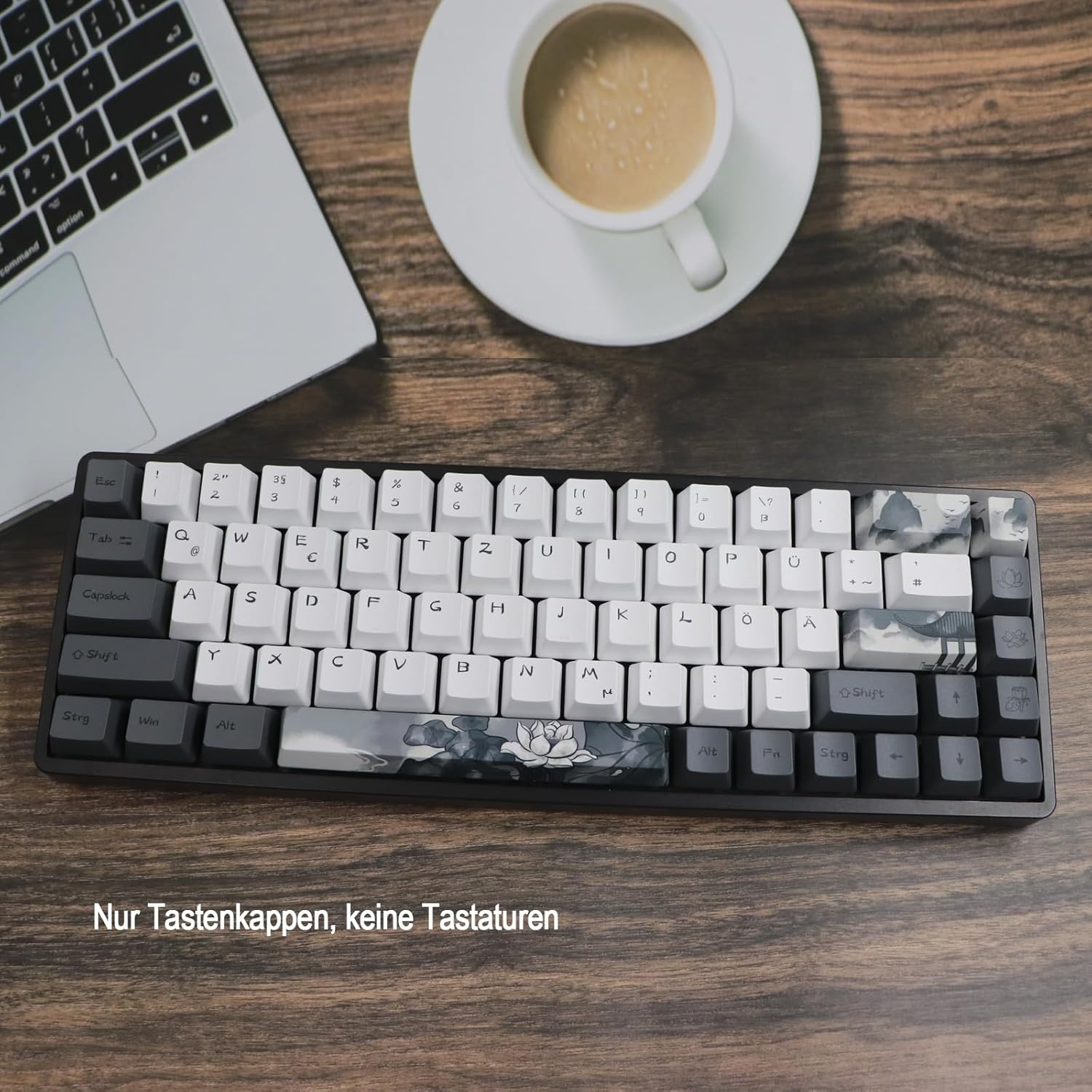 140 Keycaps Duits PBT OEM Inkt Lotus Design (34% Korting)
