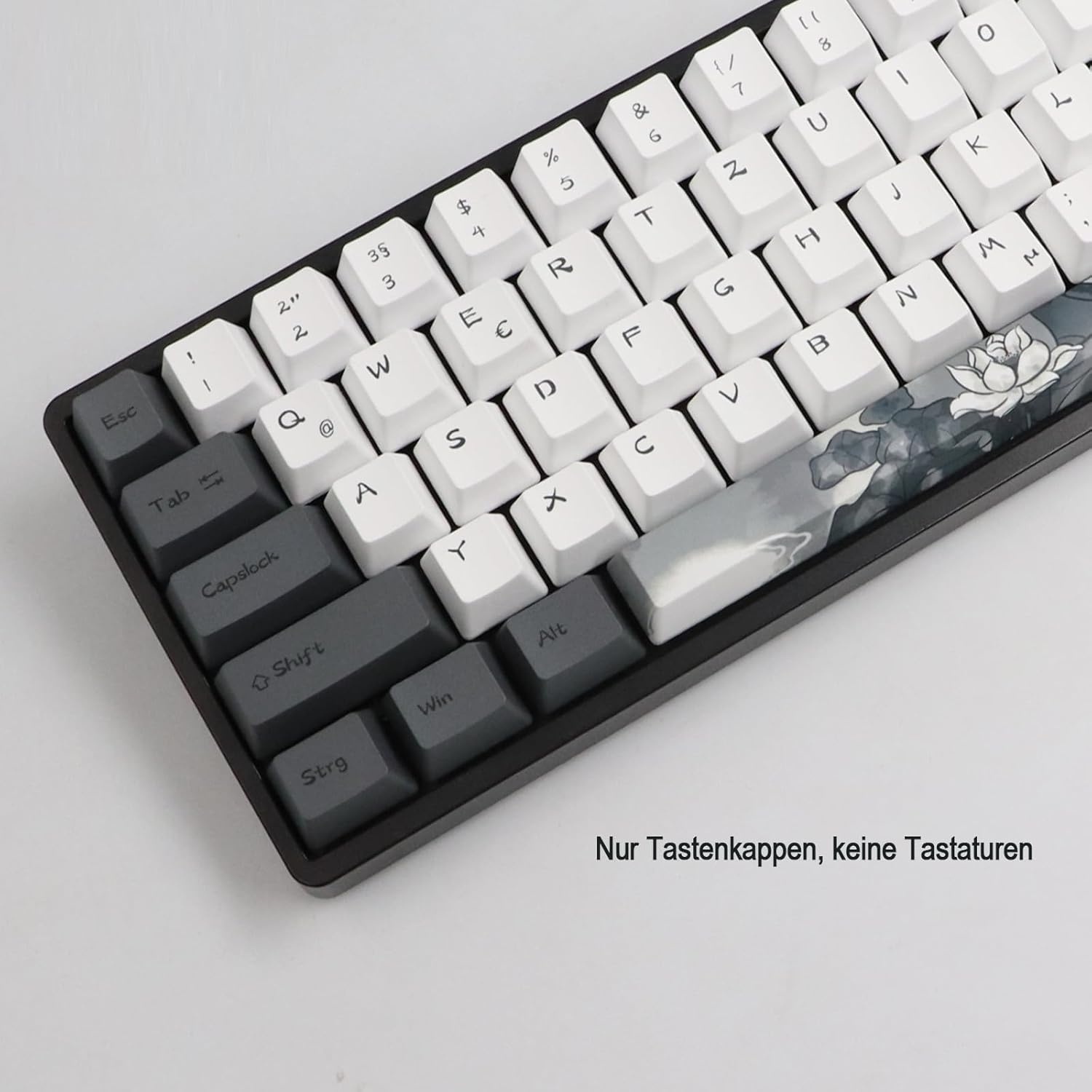 140 Keycaps Duits PBT OEM Inkt Lotus Design (34% Korting)