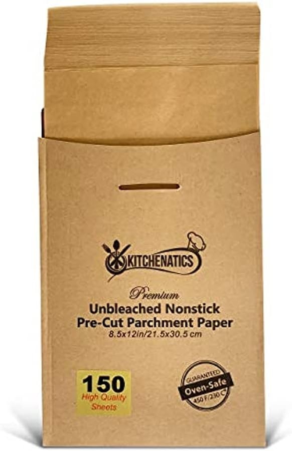 150 Vellen Bakpapier 21,6x30,5 cm - Ongebleekt & Antiaanbak - 26% Korting