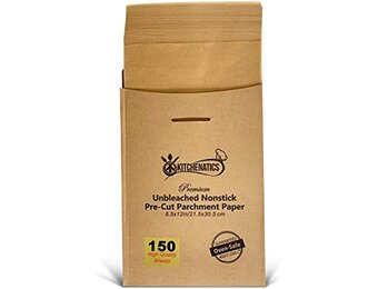 150 Vellen Bakpapier 21,6x30,5 cm - Ongebleekt & Antiaanbak - 26% Korting