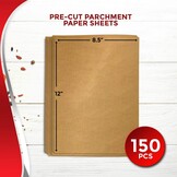 150 Vellen Bakpapier 21,6x30,5 cm - Ongebleekt & Antiaanbak - 26% Korting