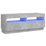 Betaalbaar TV-meubel met LED: 100x35x40cm Betongrijs (34% Korting)
