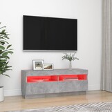 Betaalbaar TV-meubel met LED: 100x35x40cm Betongrijs (34% Korting)