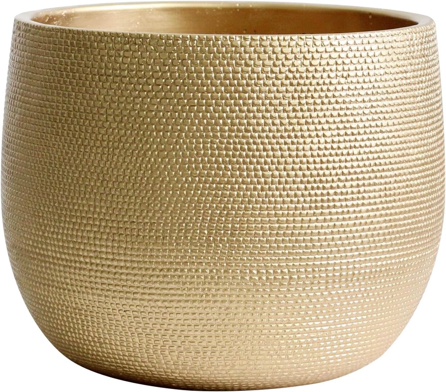 Handgemaakte Keramische Plantenpot Goud 25cm Barcelona - 34% Korting
