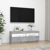 Betaalbaar TV-meubel met LED: 100x35x40cm Betongrijs (34% Korting)
