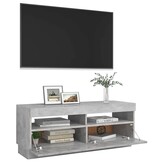 Betaalbaar TV-meubel met LED: 100x35x40cm Betongrijs (34% Korting)