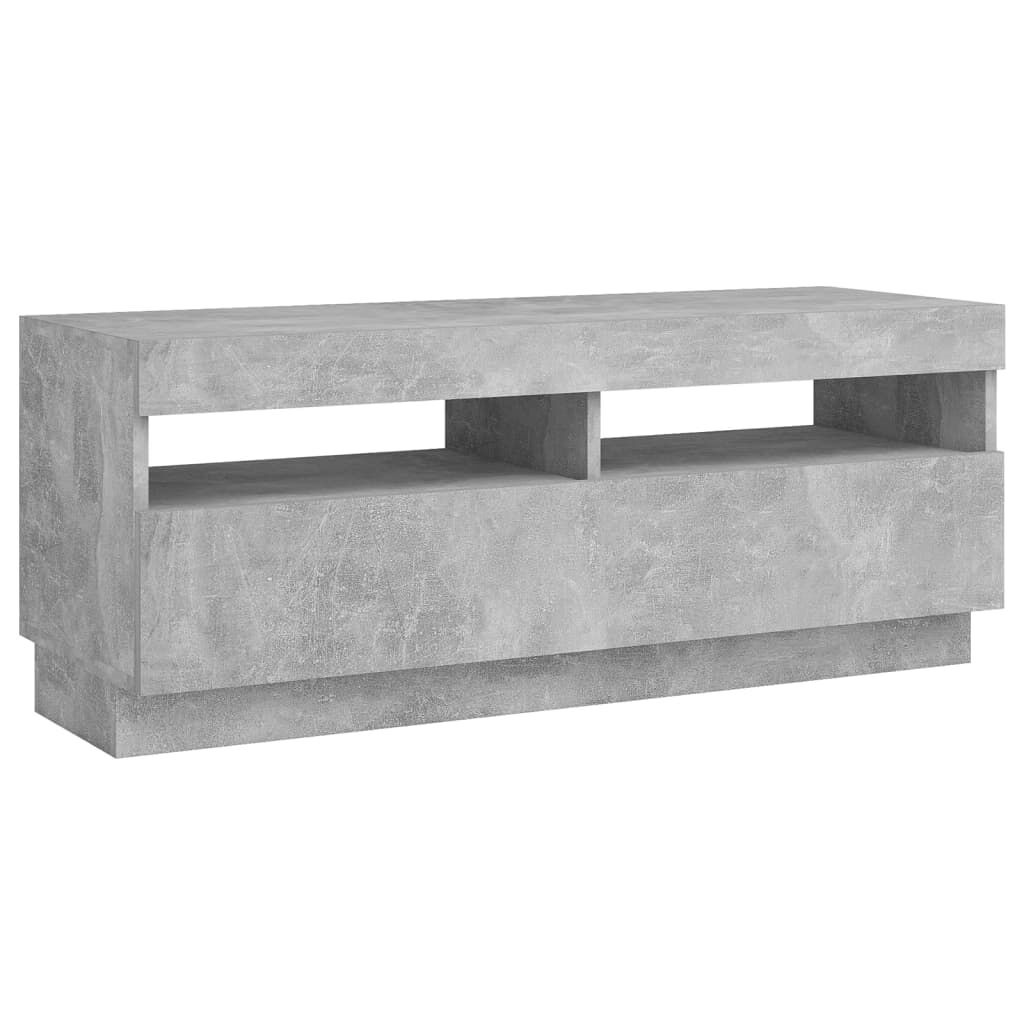 Betaalbaar TV-meubel met LED: 100x35x40cm Betongrijs (34% Korting)