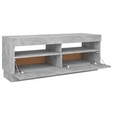Betaalbaar TV-meubel met LED: 100x35x40cm Betongrijs (34% Korting)