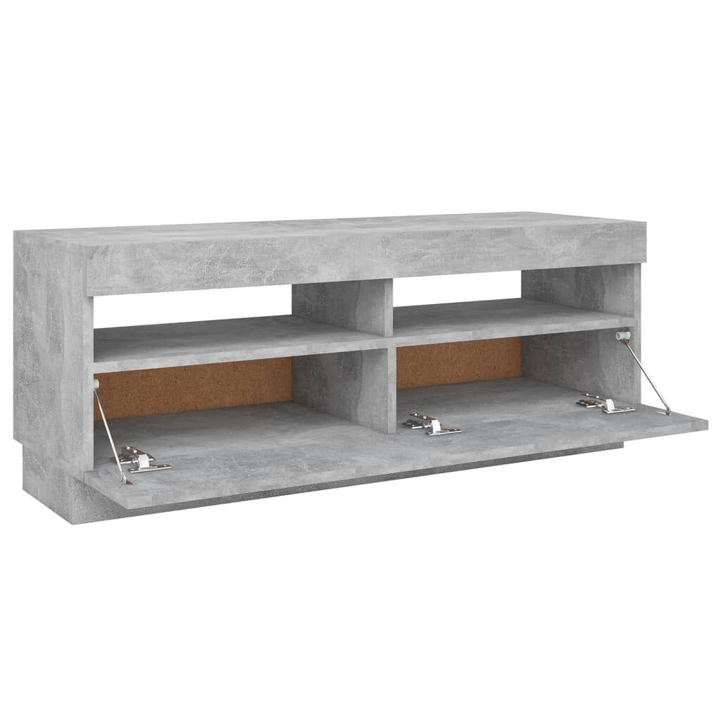 Betaalbaar TV-meubel met LED: 100x35x40cm Betongrijs (34% Korting)