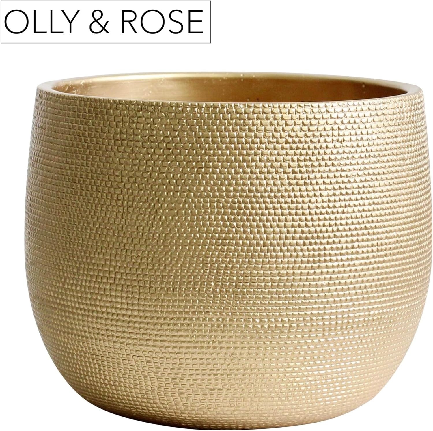 Handgemaakte Keramische Plantenpot Goud 25cm Barcelona - 34% Korting