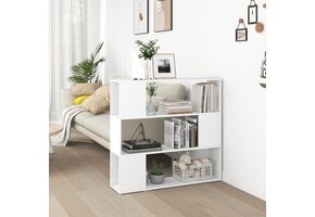 Boekenkast/Kamerscherm Wit (100x24x94 cm) - 48% Korting