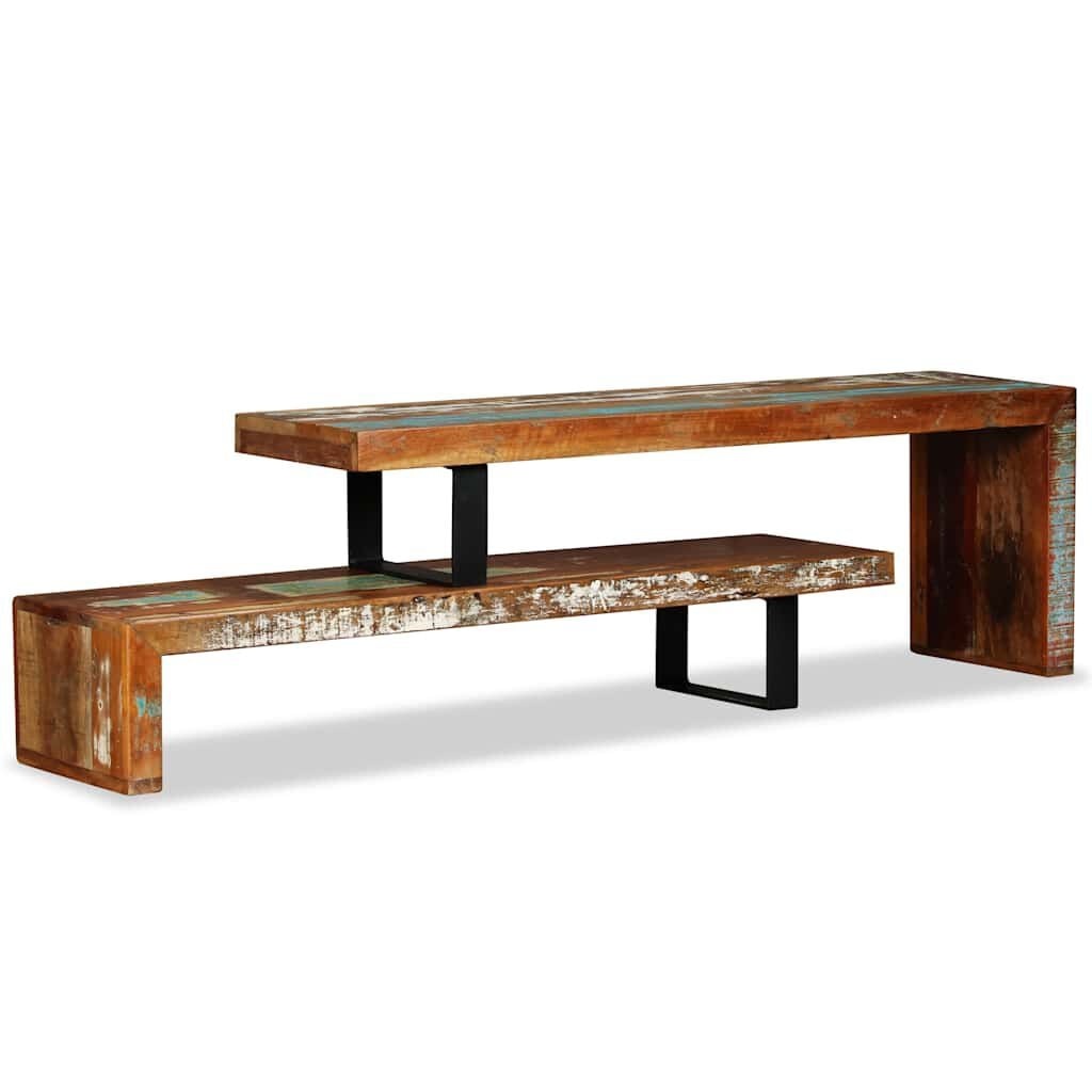 Uniek TV-meubel Massief Gerecycled Hout - 35% Korting