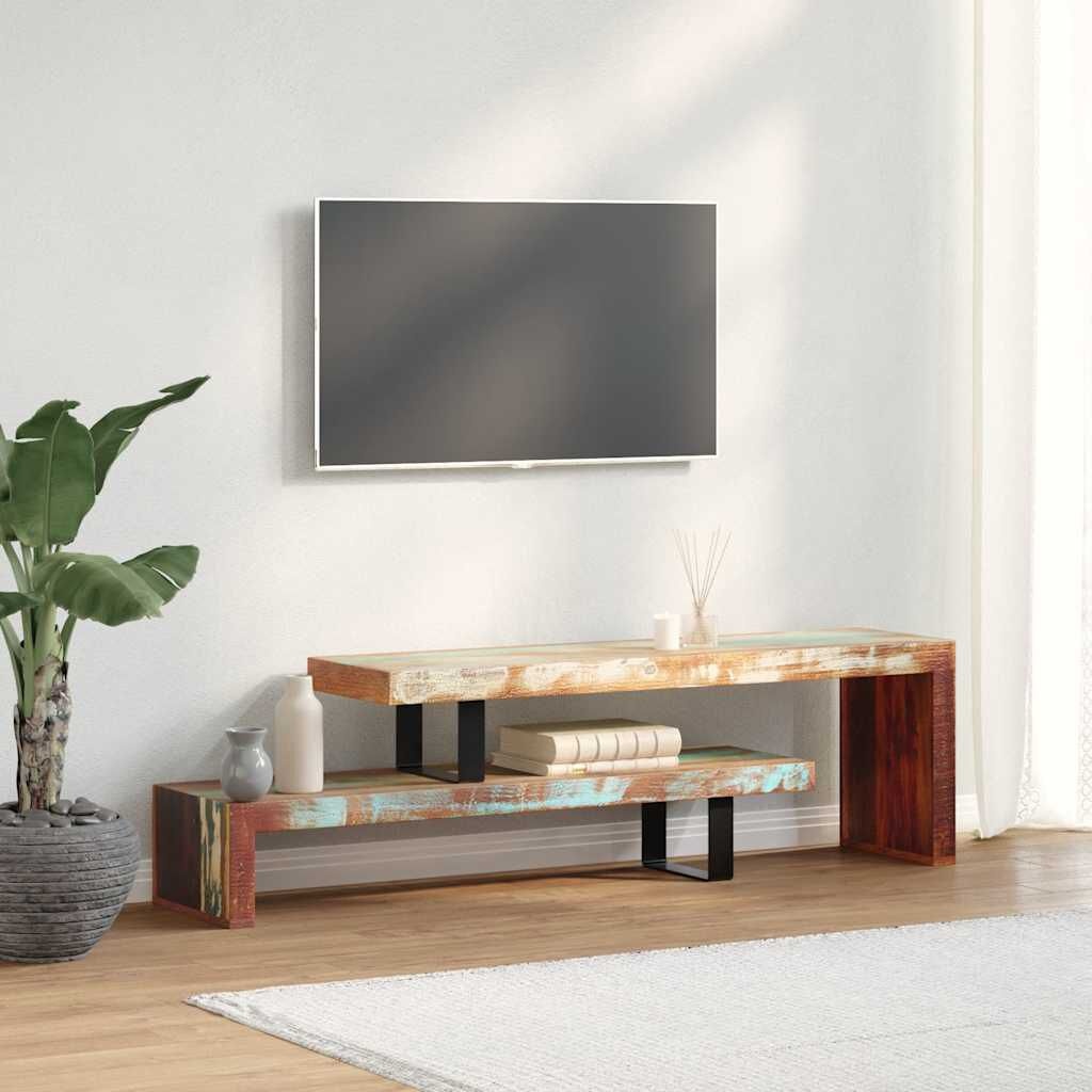 Uniek TV-meubel Massief Gerecycled Hout - 35% Korting