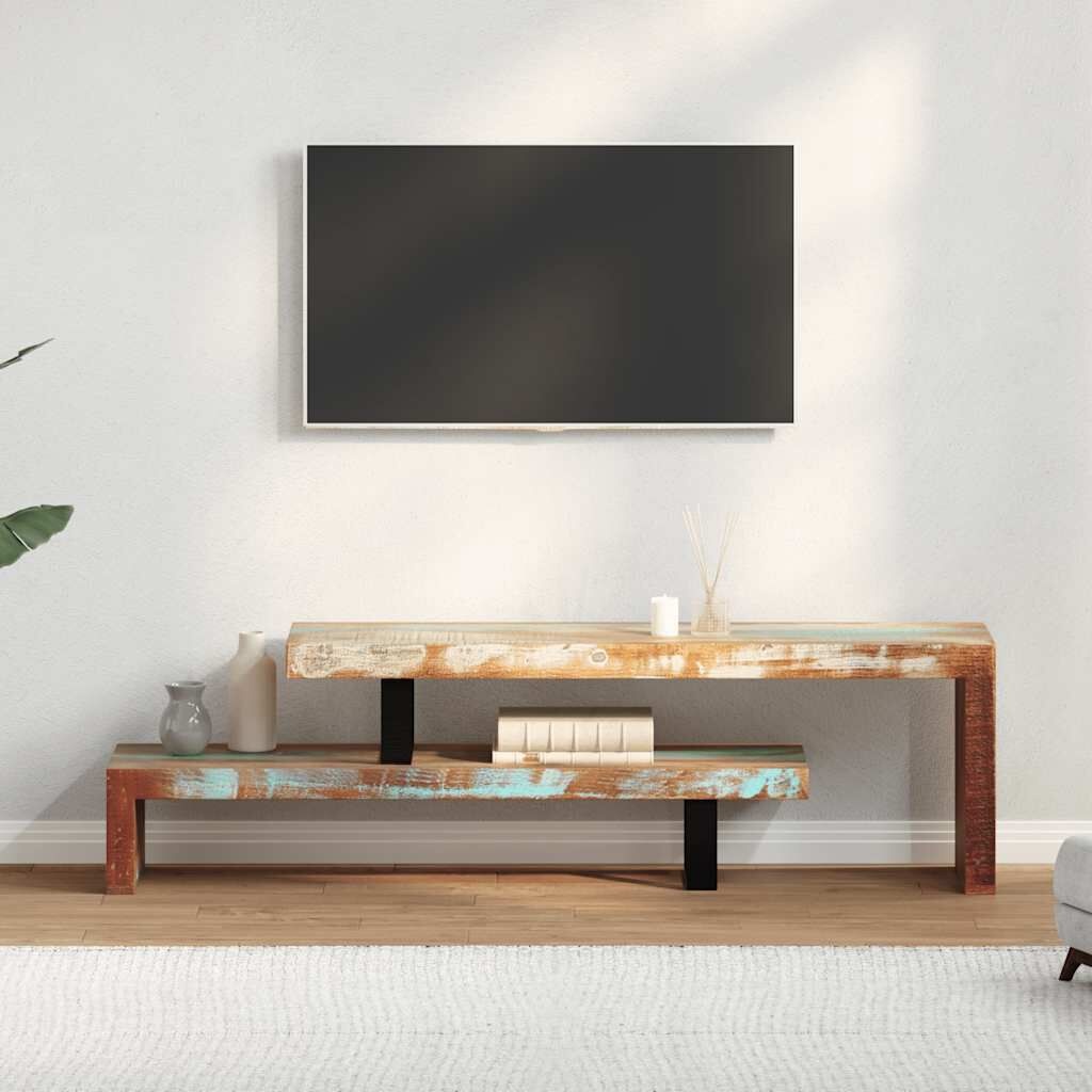 Uniek TV-meubel Massief Gerecycled Hout - 35% Korting