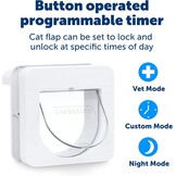 Microchip Kattenluik - Max. 7kg - Selectieve Toegang - Wit | 35% Korting