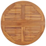vidaXL Inklapbare Tuintafel Ø 90x75 cm Massief Teakhout - 35% Korting