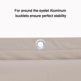Balkonscherm Taupe 100x800cm - Waterdicht & UV-bescherming - 52% Korting!