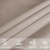 Balkonscherm Taupe 100x800cm - Waterdicht & UV-bescherming - 52% Korting!