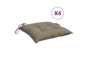 4x Palletkussens Taupe 50x50 cm - 55% Korting