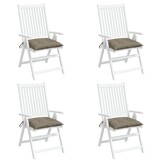 VidaXL Palletkussens 4 stuks 50x50x7 cm Oxford Taupe (33% Korting)