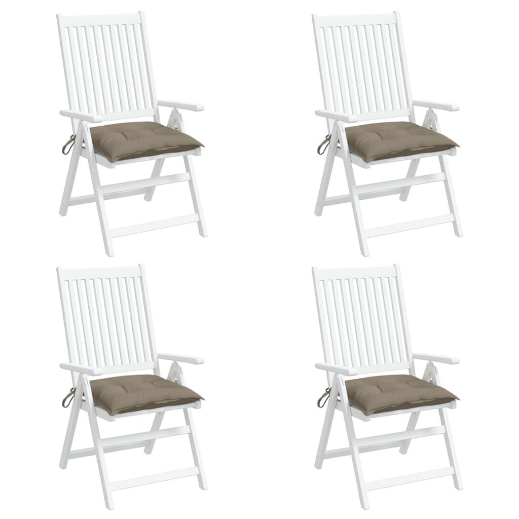VidaXL Palletkussens 4 stuks 50x50x7 cm Oxford Taupe (33% Korting)