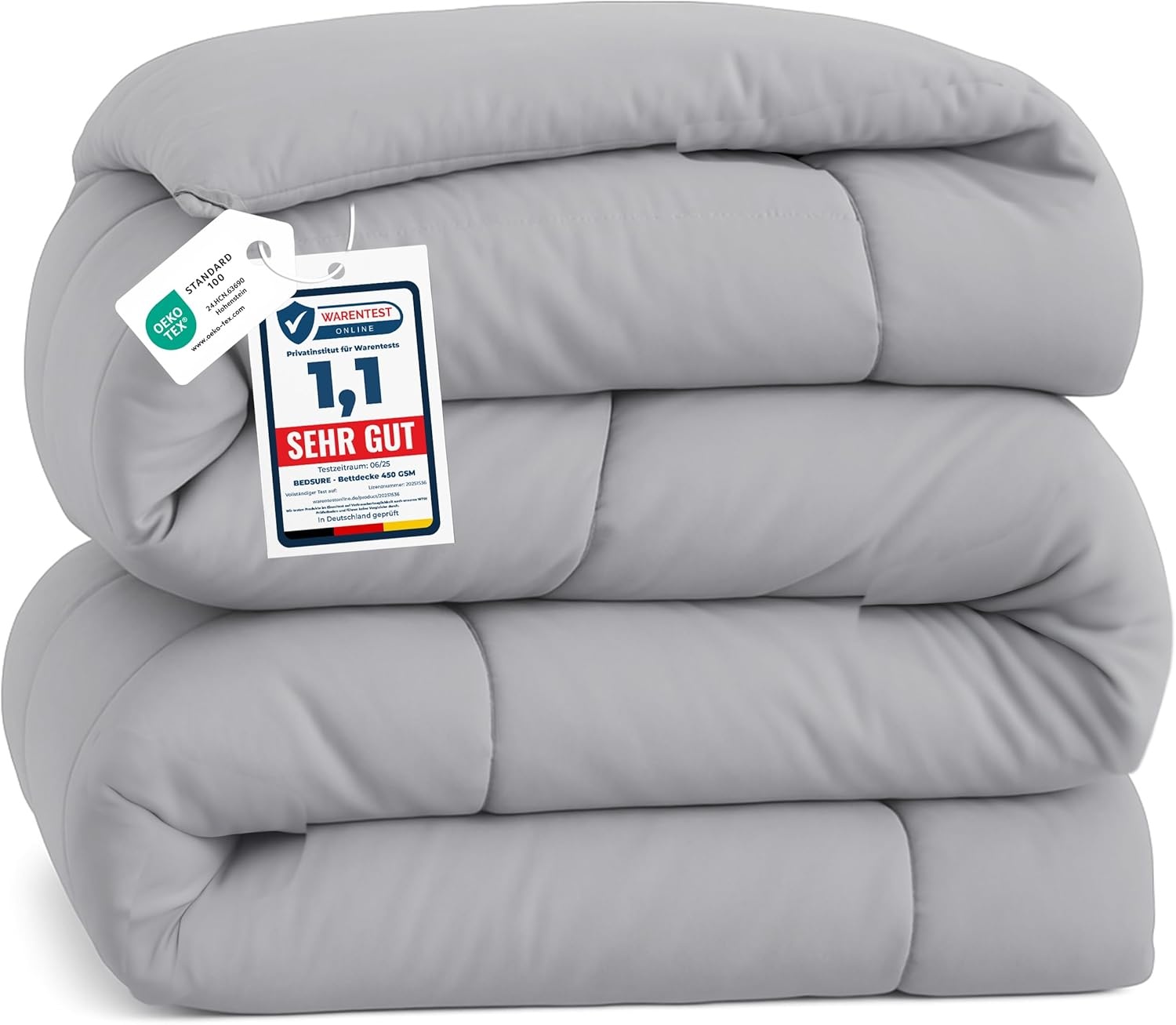 Warm Dekbed 135x200cm Synthetisch Antraciet - 33% Korting