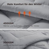 Warm Dekbed 135x200cm Synthetisch Antraciet - 33% Korting