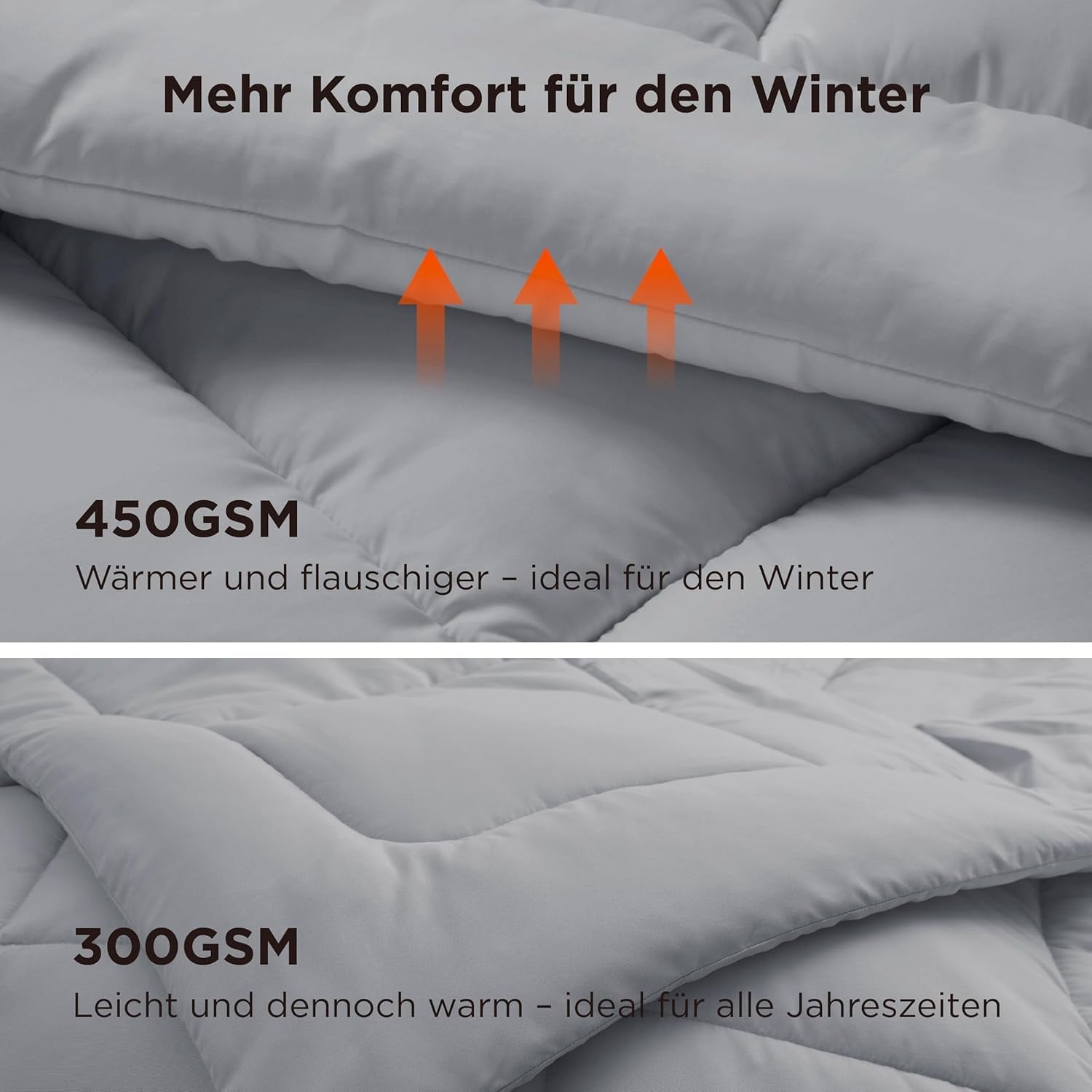 Warm Dekbed 135x200cm Synthetisch Antraciet - 33% Korting