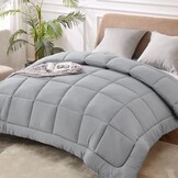 Warm Dekbed 135x200cm Synthetisch Antraciet - 33% Korting
