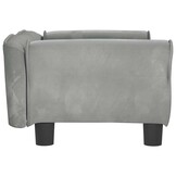 VidaXL Hondenmand Fluweel Lichtgrijs 70x45x30 cm - 34% Korting