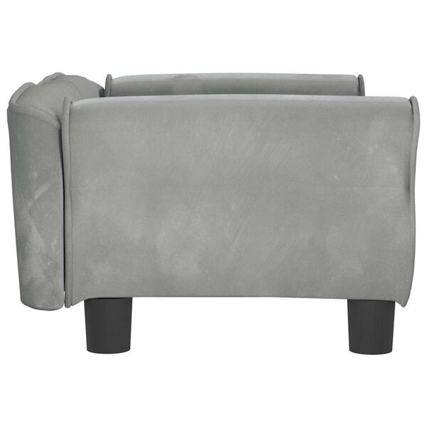 VidaXL Hondenmand Fluweel Lichtgrijs 70x45x30 cm - 34% Korting