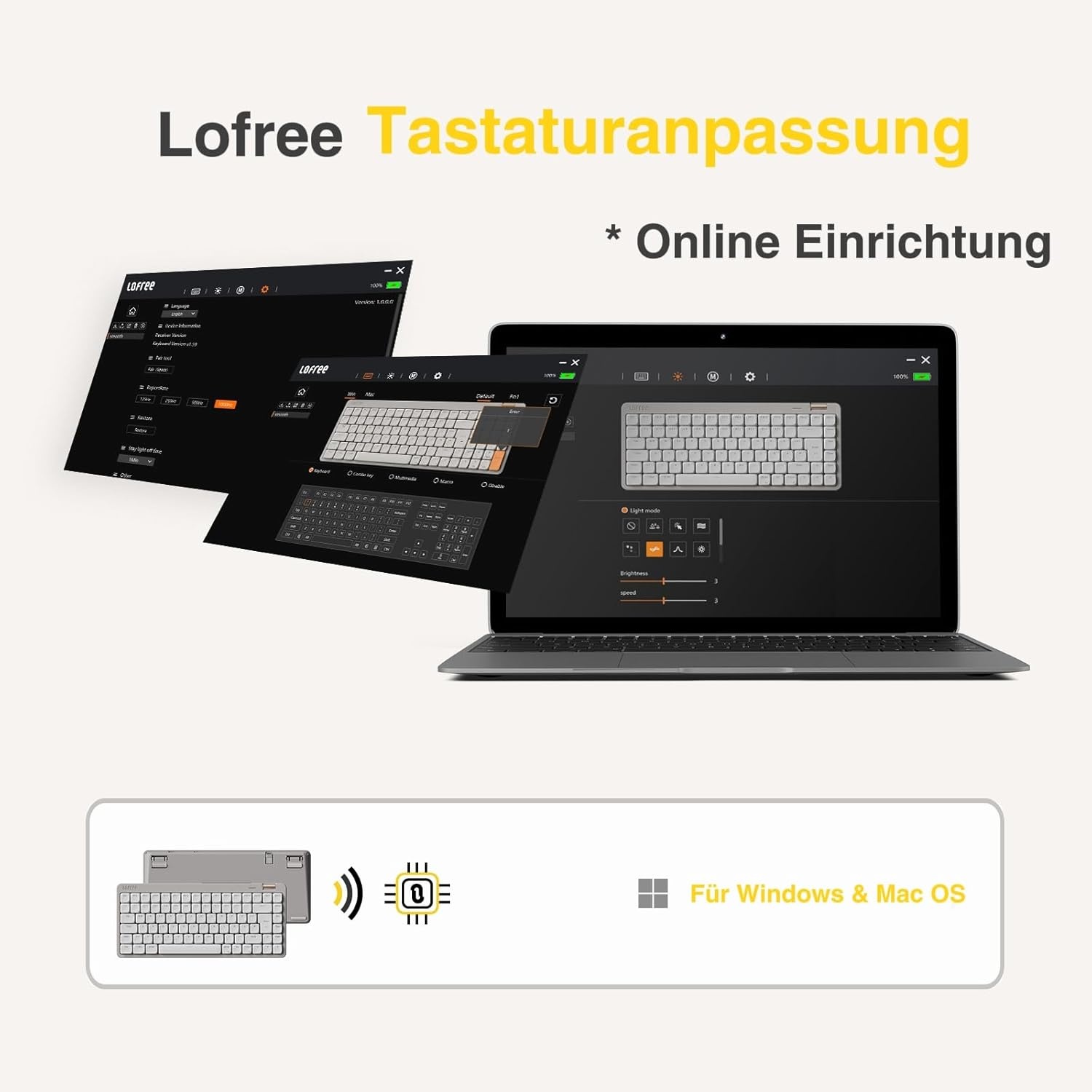 Mechanisch Toetsenbord Low Profile 84 Toetsen QWERTZ - 34% Korting!