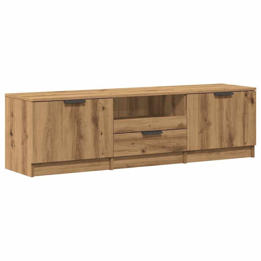Tv-meubel 140cm Artisanaal Eikenhout - 30% Korting