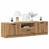 Tv-meubel 140cm Artisanaal Eikenhout - 30% Korting