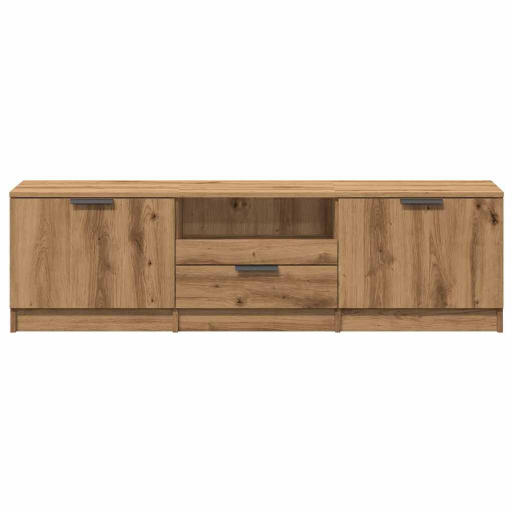 Tv-meubel 140cm Artisanaal Eikenhout - 30% Korting