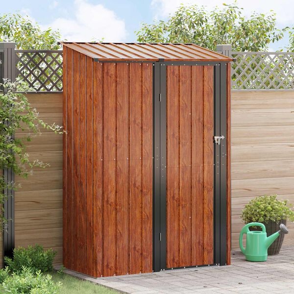 VidaXL Tuinhuis Bruin Metaal - 35% Korting