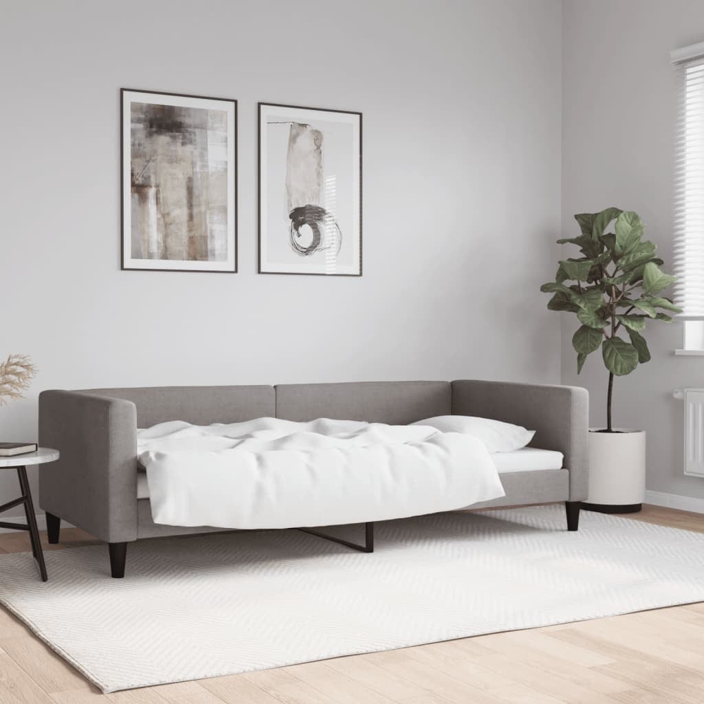 VidaXL Slaapbank Taupe 90x200 cm - 35% Korting